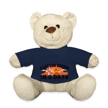 Beaucoup de choses peuvent se passer en 3 jours de croix du jour de Pâques - Nounours - bleu marine - Devant