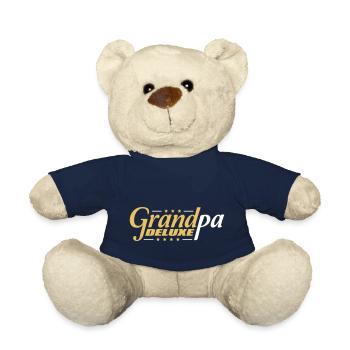 Grand-père Deluxe Meilleur grand-père Grand-père Amour Grand-père Logo de grand-père - Nounours - bleu marine - Devant