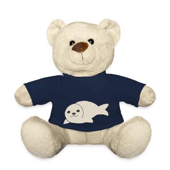 Sceau mignon - Nounours - bleu marine - Devant
