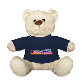 Klassische & nostalgische Musik Geburtstag - Vintage - Teddy - French Navy - Vorne
