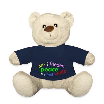 Frieden Wortwolke - Teddy - French Navy - Vorne