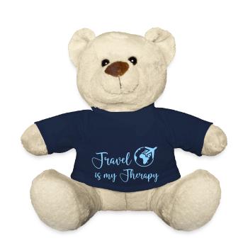 Le voyage est ma thérapie - Nounours - bleu marine - Devant