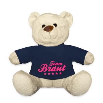 Team Braut - Junggesellinnenabschied - JGA - Teddy - French Navy - Vorne