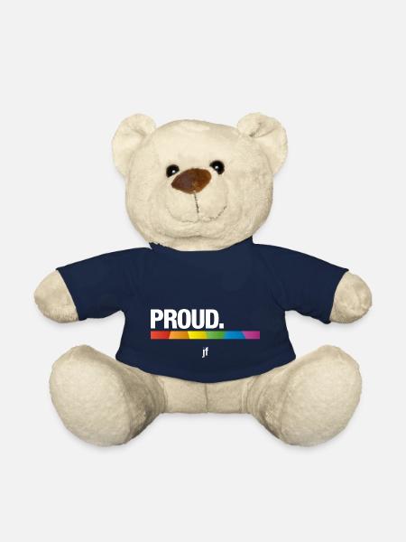 PROUD Arc-en-ciel - Nounours - bleu marine