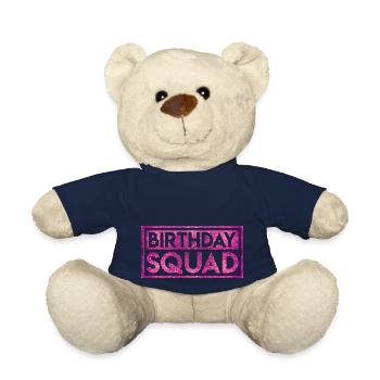 Équipe d'anniversaire - Nounours - bleu marine - Devant
