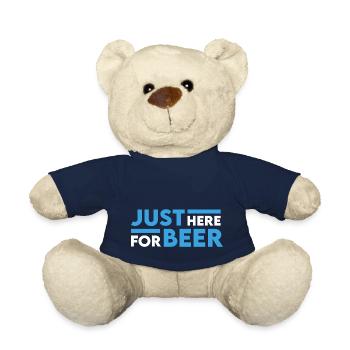 Nur hier für das Bier Mallorca Party Spruch - Teddy - French Navy - Vorne