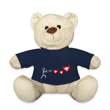 pays suisse suisse drapeau suisse suisse - Nounours - bleu marine - Devant