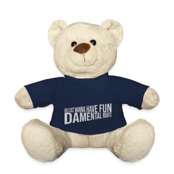 wanna have fundamental rights - Teddy Bear - french navy - Front