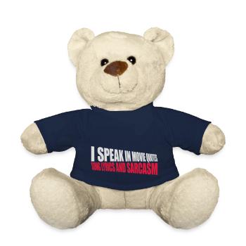 speak lyrics and sarcasm - Teddy Bear - french navy - Front