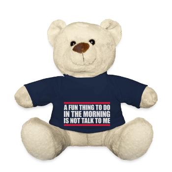 ne me parle pas - Nounours - bleu marine - Devant