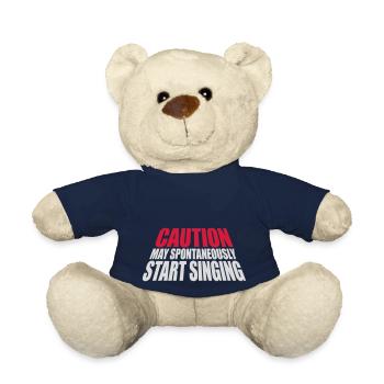 may spontaneously start singing - Teddy Bear - french navy - Front