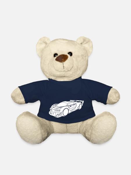 Voiture de sport Buga - Nounours - bleu marine
