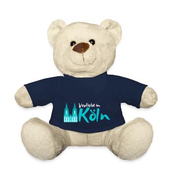 Verliebt in Köln | Köln Mitbringsel Souvenir - Teddy - French Navy - Vorne