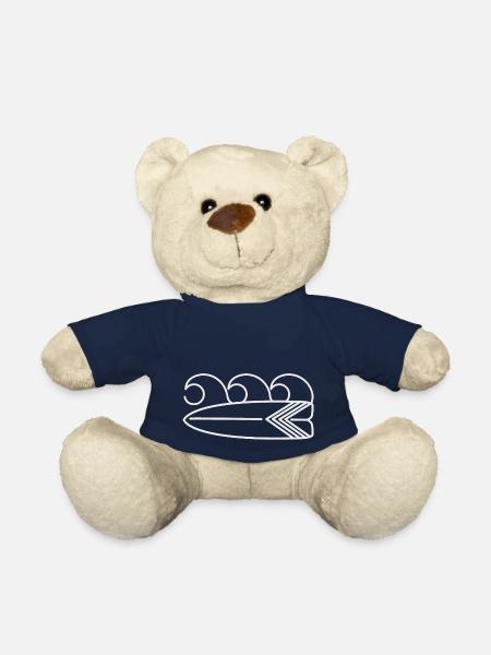 Planche de surf - Nounours - bleu marine