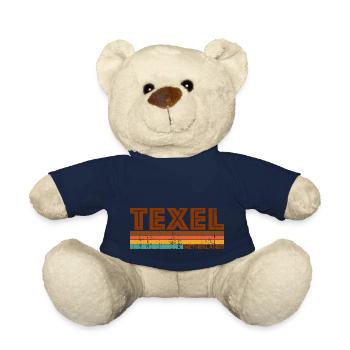 Vintage 1980s Style Texel Netherlands - Nounours - bleu marine - Devant