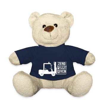 Zero Forks Given Forklift Forklifter Operator - Teddy - French Navy - Vorne