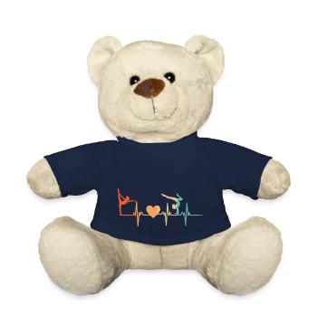 Gymnastics heartbeat - Teddy Bear - french navy - Front