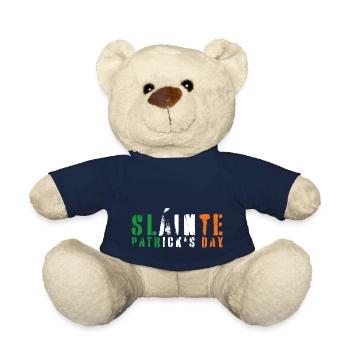 Saint Patrick's Day Is Slainte Patrick's Day - Teddy Bear - french navy - Front