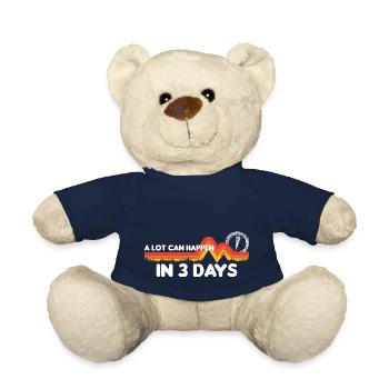 Beaucoup de choses peuvent se passer en 3 jours de croix du jour de Pâques - Nounours - bleu marine - Devant
