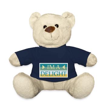Funny I'm A Delight Sarcastic Delightful Humor Fun - Teddy Bear - french navy - Front
