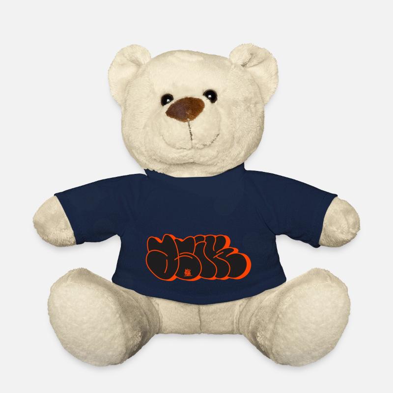 Asik Graffiti Throwup Simple Style Alphabet - Teddy - French Navy