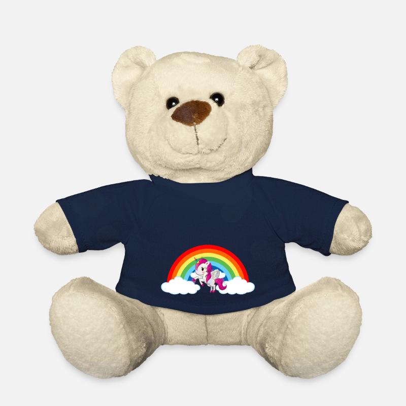 Einhorn Fabeltier Einhorn-Shirt Einhörner - Teddy - French Navy