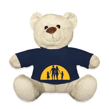 abend ferien sonne familie urlaub 2 kinder geschwi - Teddy - French Navy - Vorne