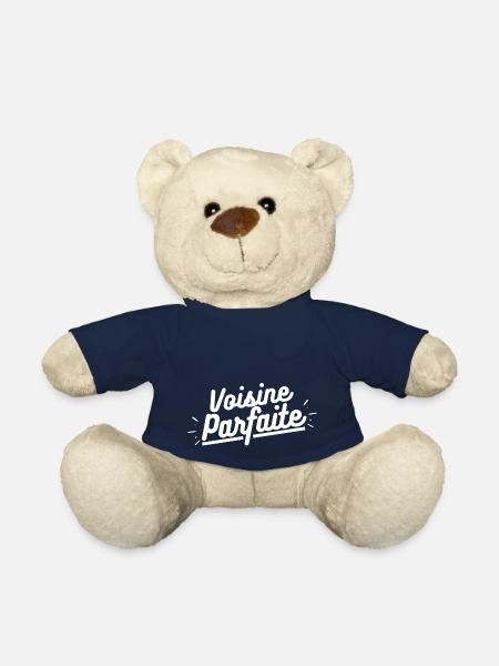 Voisine parfaite. cadeau voisine voisin - Nounours - bleu marine