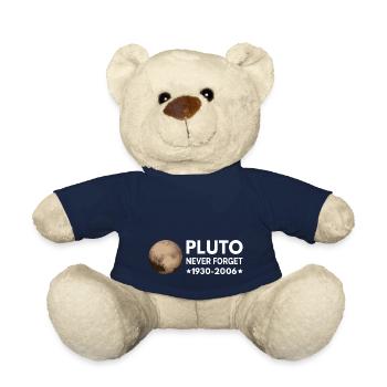 Never Forget Pluto I - Teddy Bear - french navy - Front