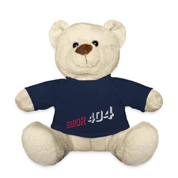 Error 404 Nerd Computer - Teddy Bear - french navy - Front