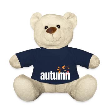 Feuille Automne Arbre Orange Automne Feuilles Saison - Nounours - bleu marine - Devant