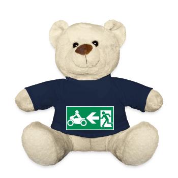 Notausgang Motorrad Motocross Crossbike - Teddy - French Navy - Vorne