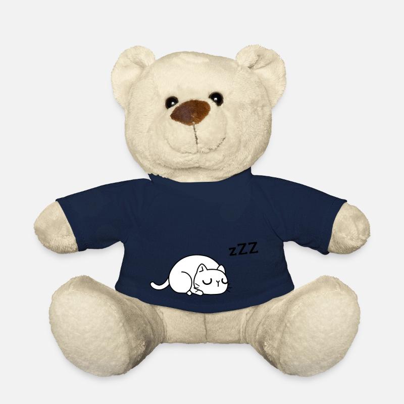 chat fatigué - Nounours - bleu marine