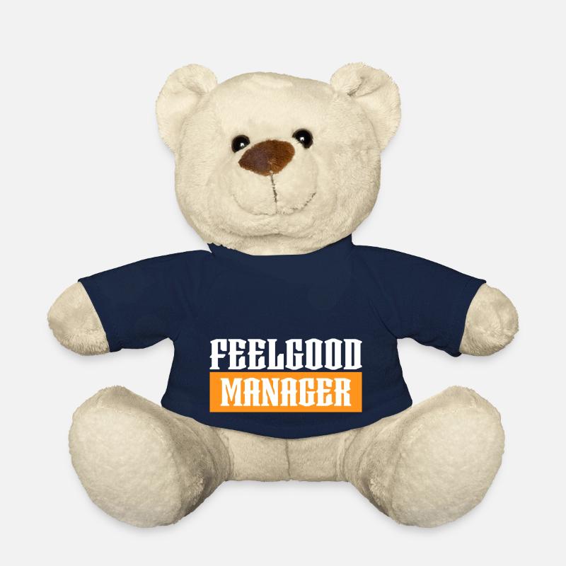 Agentur Feelgood manager orange tshirt schwarz - Teddy - French Navy