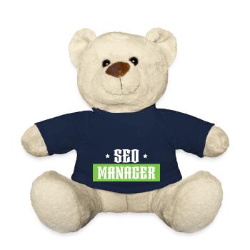 SEO Manager green tshirt black - Teddy Bear - french navy - Front