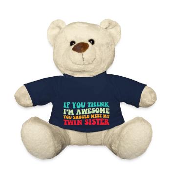 Wenn du denkst, dass ich großartig bin, triff meine Zwillingsschwester IV - Teddy - French Navy - Vorne