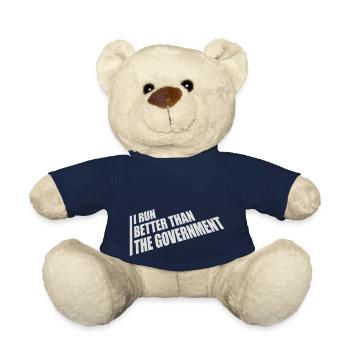 run better than government - Teddy Bear - french navy - Front
