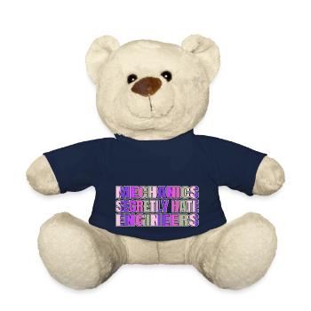 aircraft mechanic fun car repair a diesel mechanic - Teddy Bear - french navy - Front