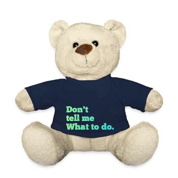 Don't tell me what to do - Teddy Bear - french navy - Front