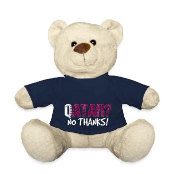 Katar Boykott Flagge Geschenk - Teddy - French Navy - Vorne