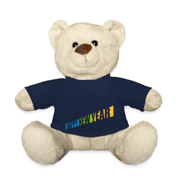 Citation Bonne année - Nounours - bleu marine - Devant
