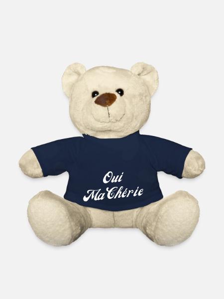 Oui ma chérie - Nounours - bleu marine