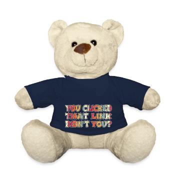 Codes Birthday Joke Computer Hacking Code - Teddy Bear - french navy - Front