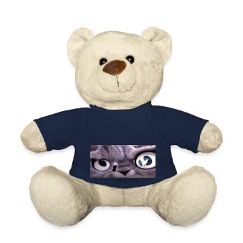 Cat looks at you - Teddy Bear - french navy - Front