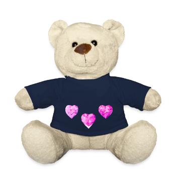 Muttertag Valentinstag Verlobung Hochzeit Liebe - Teddy - French Navy - Vorne