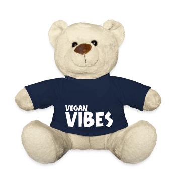 Vegan Geschenksidee für Veganer - Teddy - French Navy - Vorne