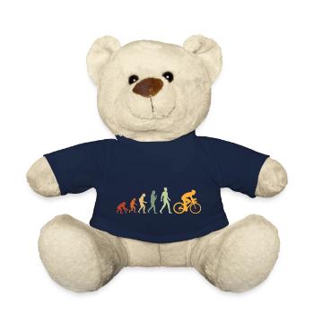 Evolution Radfahrer Geschenk für Radfahrer Fahrrad MTB - Teddy - French Navy - Vorne