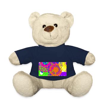 Pattern - Teddy Bear - french navy - Front