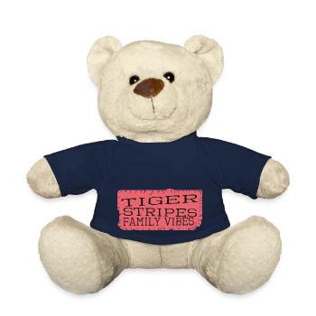 present joke siberian tiger sayings stripes safari - Teddy Bear - french navy - Front