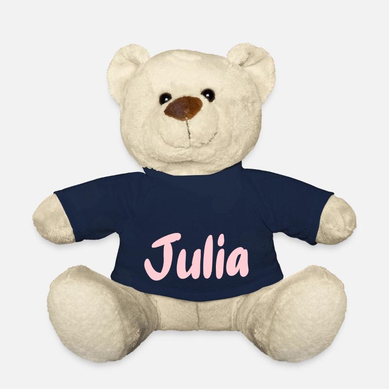 Name in Text Julia in rosa - Teddy - French Navy